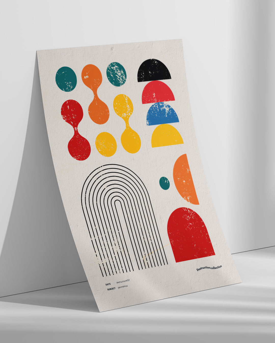 【ポスターのみ】Geometrica – Vintage Modernist Posterアートポスター(A2,A3)