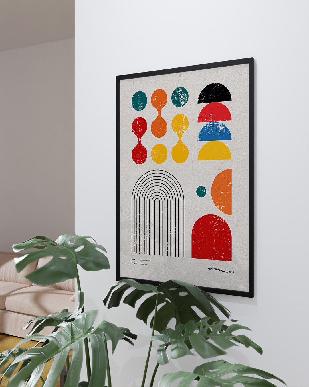 【ポスターのみ】Geometrica – Vintage Modernist Posterアートポスター(A2,A3)