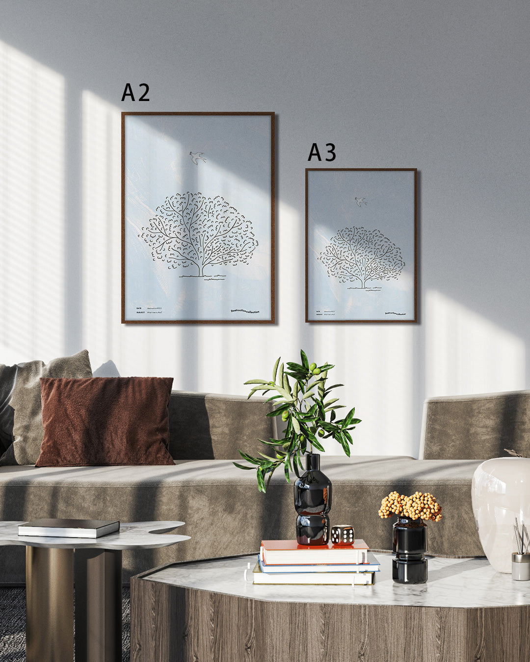 【ポスターのみ】What Tree is This? – Minimalist Nature Posteアートポスター(A2,A3)