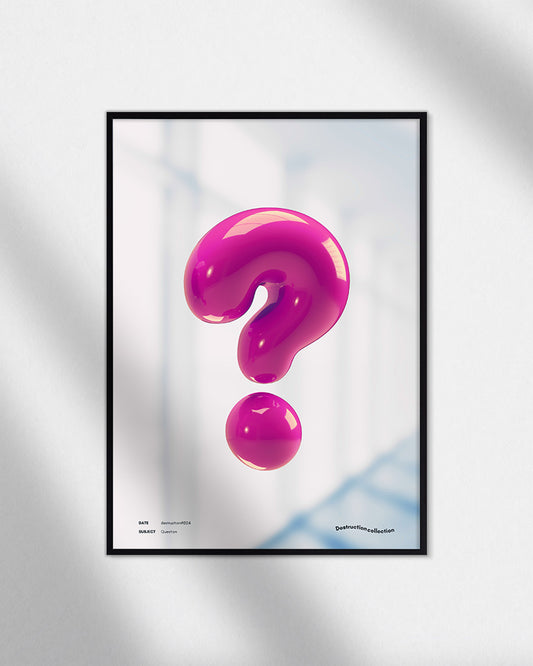【ポスターのみ】Question – The Weight of Curiosity Posterアートポスター(A2,A3)