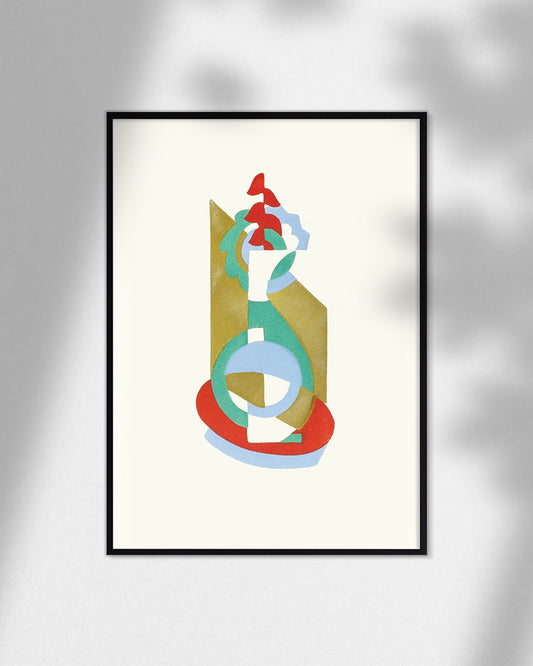 【ポスターのみ】Floral Geometryアートポスター(A2,A3)