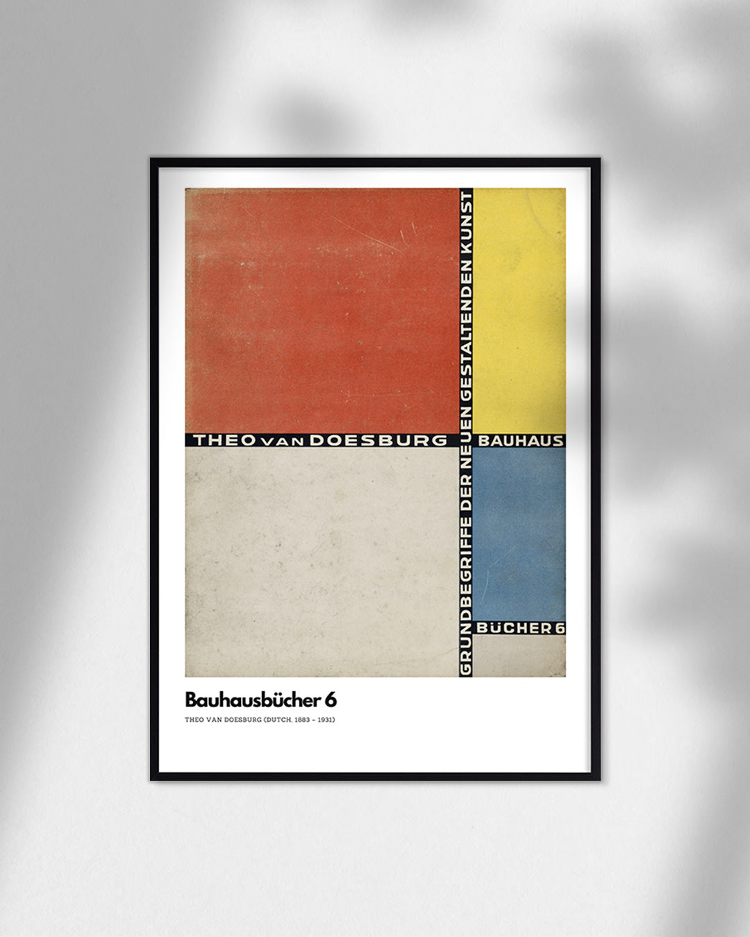 【ポスターのみ】Bauhaus bücher 6 (1925)バウハウスアートポスター│テオ・ファン・ドゥースブルフ(A2,A3)