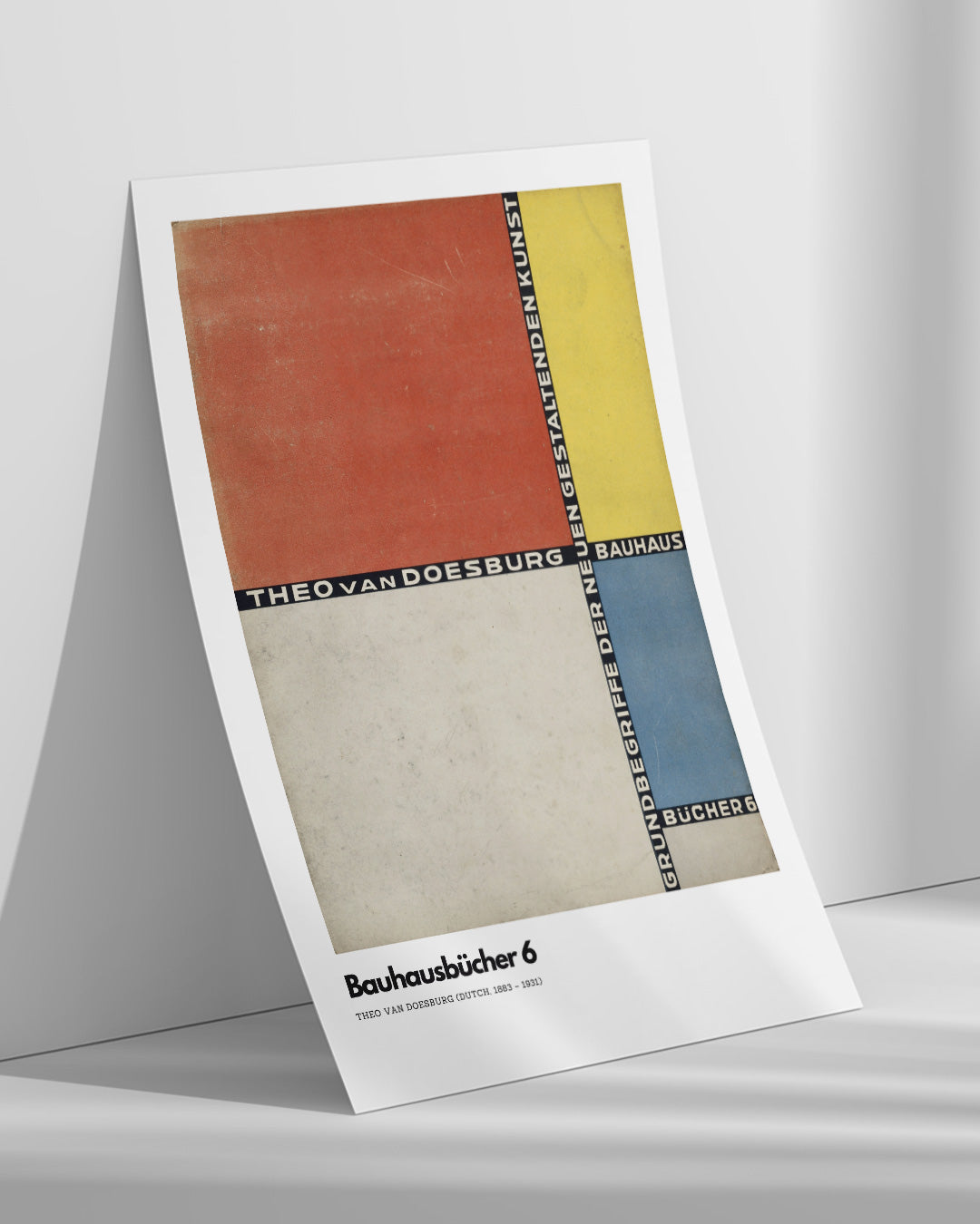 【ポスターのみ】Bauhaus bücher 6 (1925)バウハウスアートポスター│テオ・ファン・ドゥースブルフ(A2,A3)