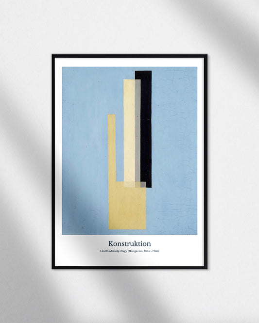 【ポスターのみ】Konstruktionアートポスター│László Moholy-Nagyラースロー・モホイ=ナジ(A2,A3)