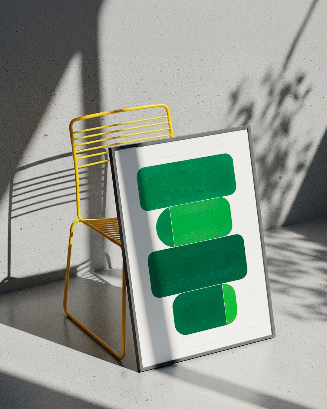 【ポスターのみ】Urban Geometry in Green Posterアートポスター(A2,A3)