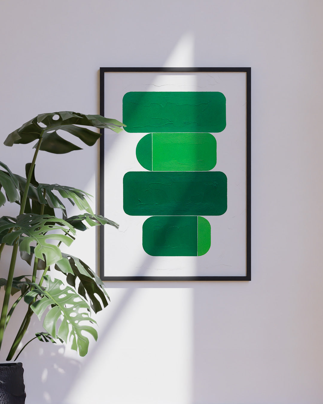 【ポスターのみ】Urban Geometry in Green Posterアートポスター(A2,A3)