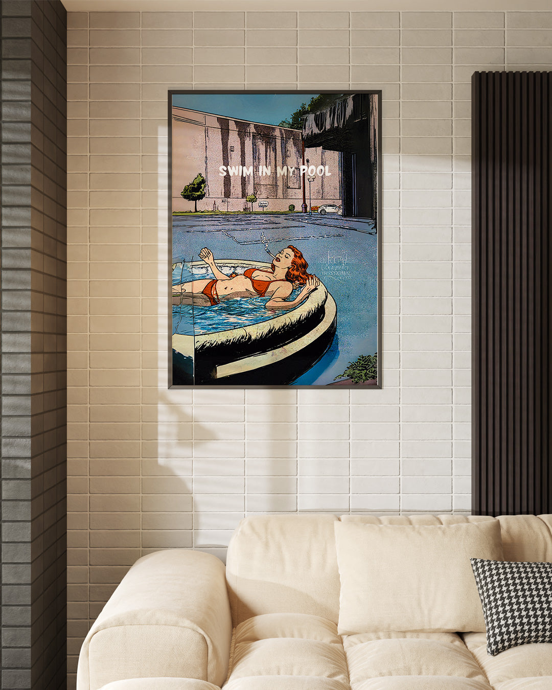 【ポスターのみ】Swim in My Pool Posterアートポスター(A2,A3)