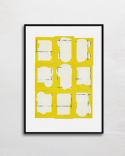 【ポスターのみ】Yellow Cutouts Posterアートポスター(A2,A3)