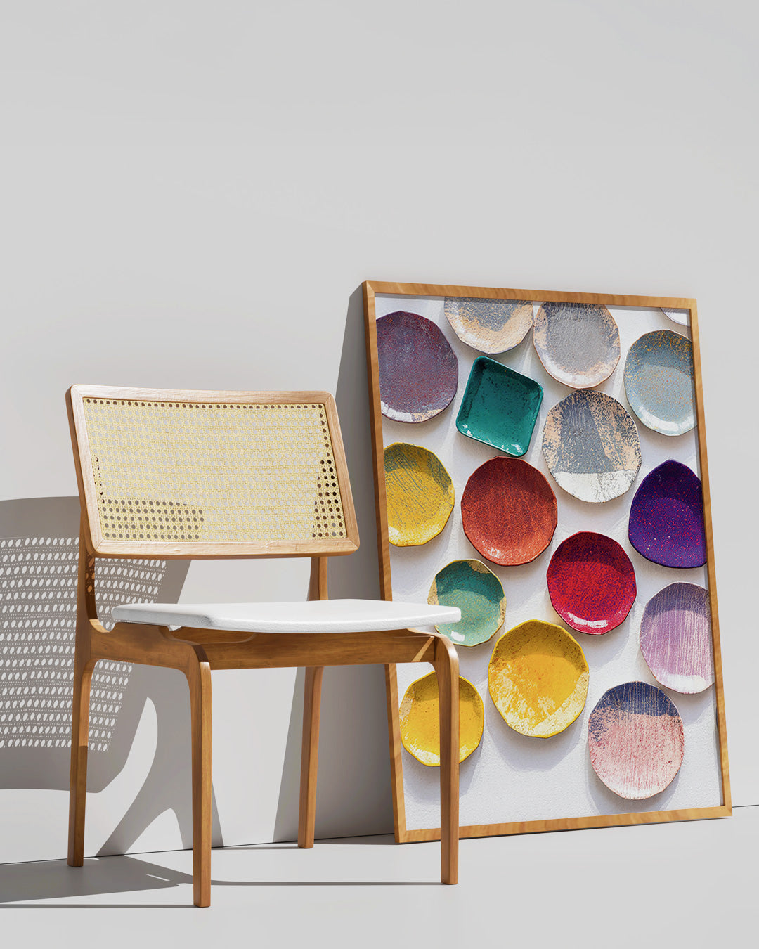【ポスターのみ】Colorful Ceramic Palette Posterアートポスター(A2,A3)