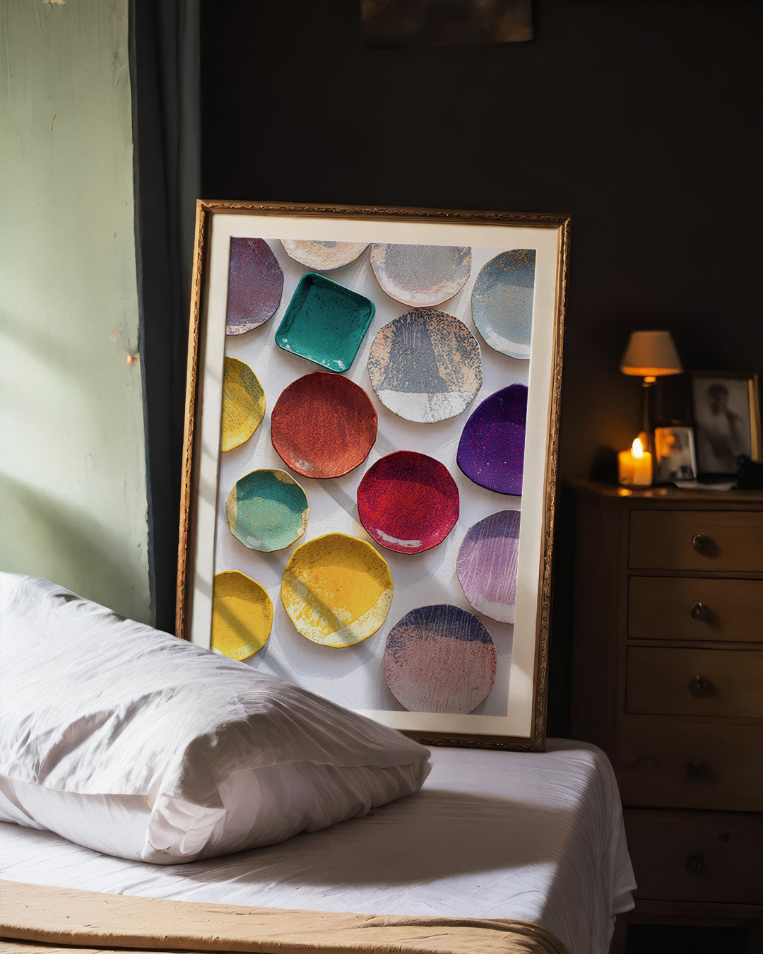 【ポスターのみ】Colorful Ceramic Palette Posterアートポスター(A2,A3)