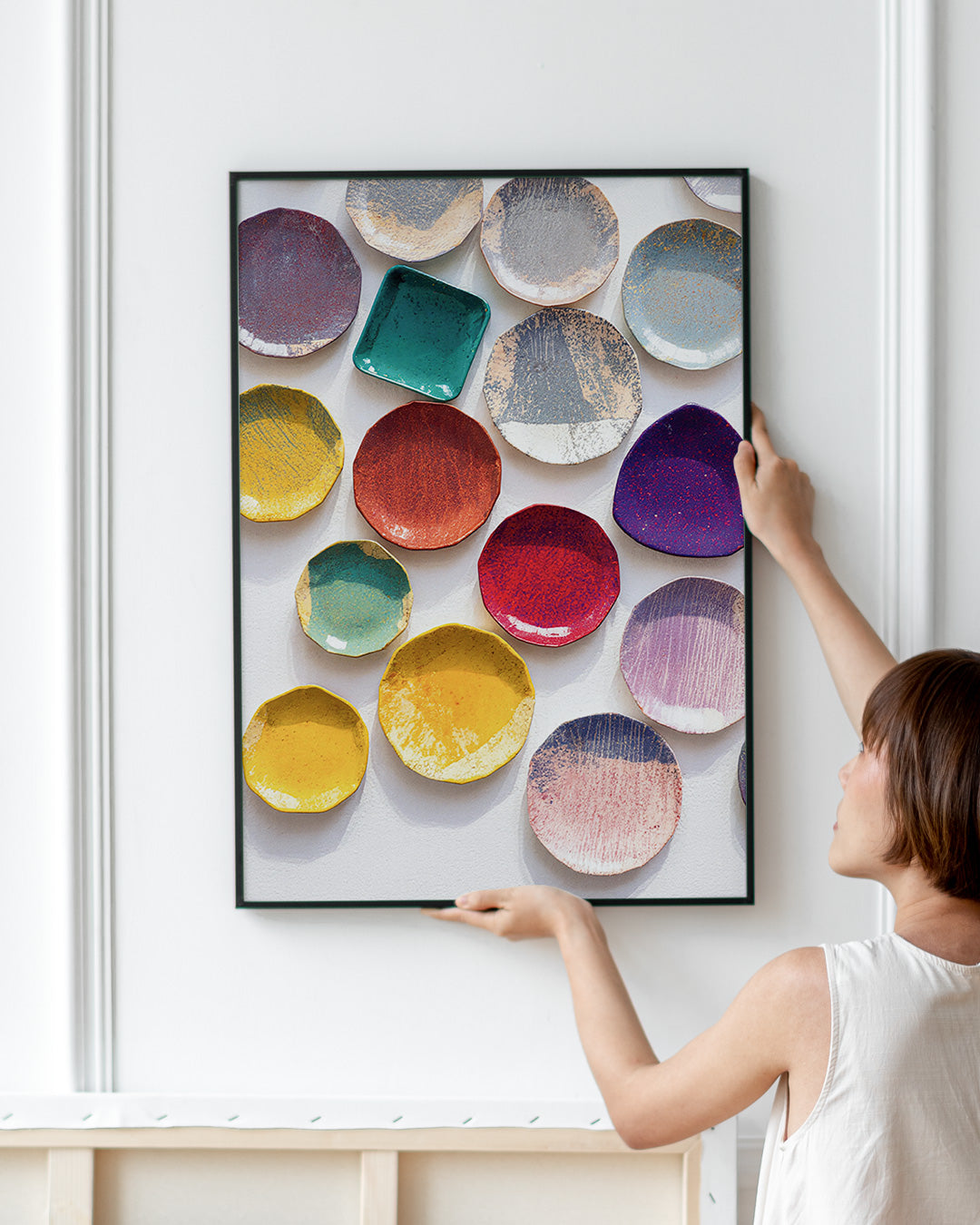 【ポスターのみ】Colorful Ceramic Palette Posterアートポスター(A2,A3)