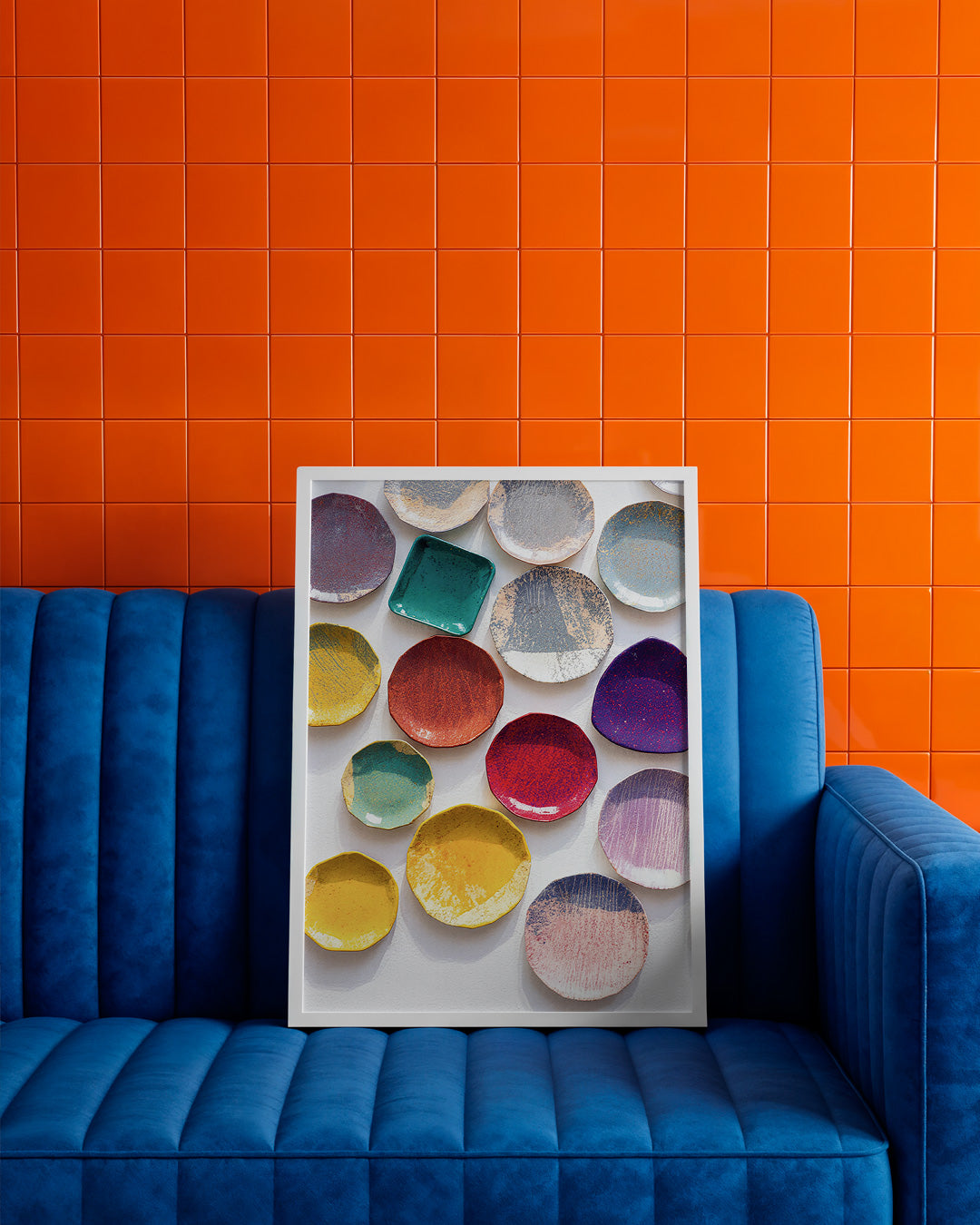 【ポスターのみ】Colorful Ceramic Palette Posterアートポスター(A2,A3)