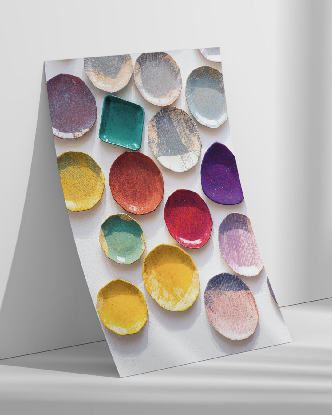 【ポスターのみ】Colorful Ceramic Palette Posterアートポスター(A2,A3)