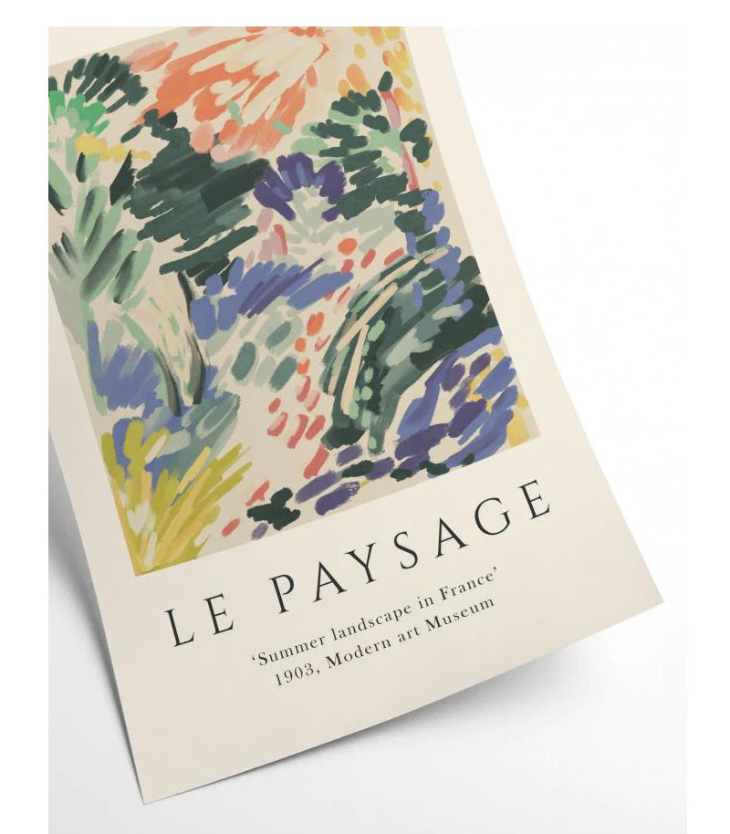 【フレーム別売り】Le Paysageアートポスター(30cm×40cm)