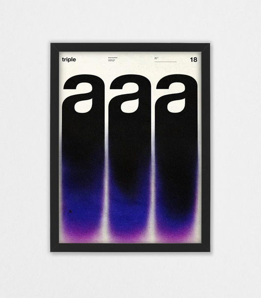 【フレーム別売り】Tripleアートポスター(30cm×40cm)