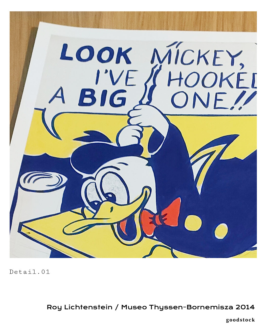 Look Mickey.1961ポスター【Roy Lichtenstein│ロイ・リキテンスタイン】(50cm×48cm)