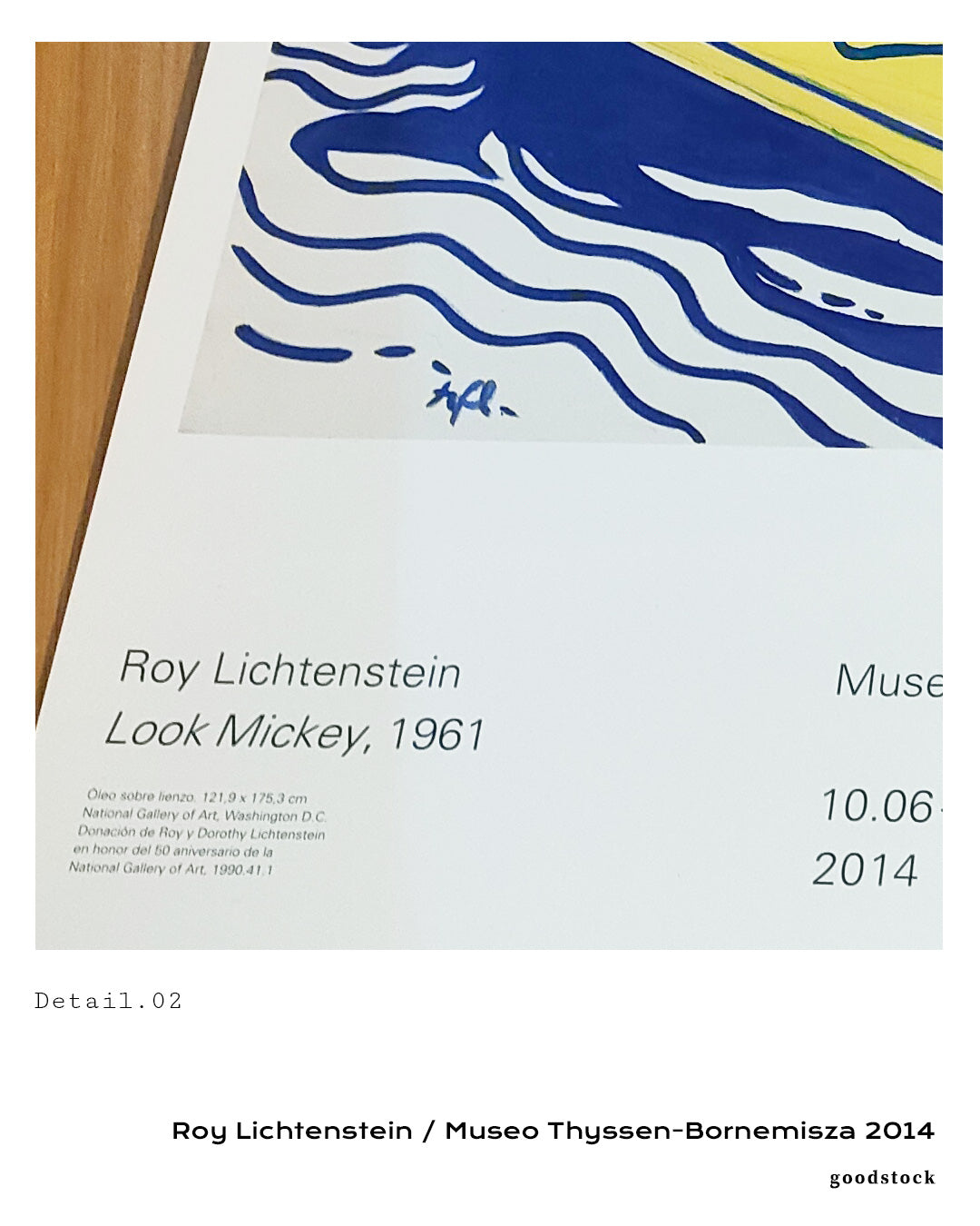 Look Mickey.1961ポスター【Roy Lichtenstein│ロイ・リキテンスタイン】(50cm×48cm)