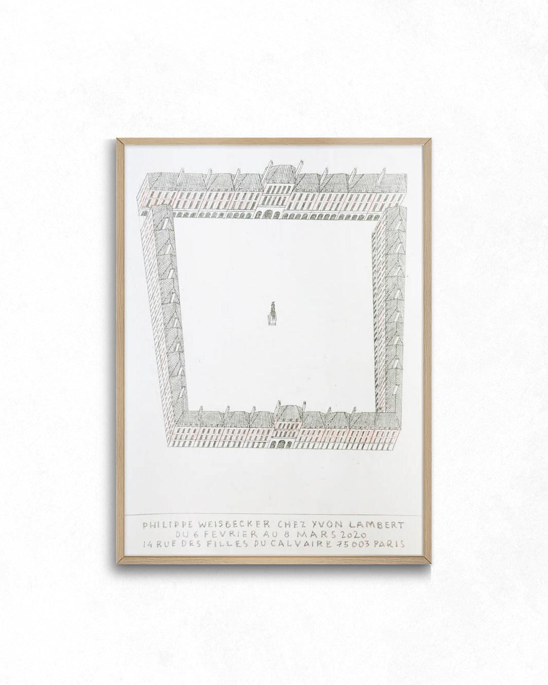 【フレームセット】exhibition poster 2020ポスター【Philippe Weisbecker │フィリップ・ワイズベッカー】(33cm×46cm)