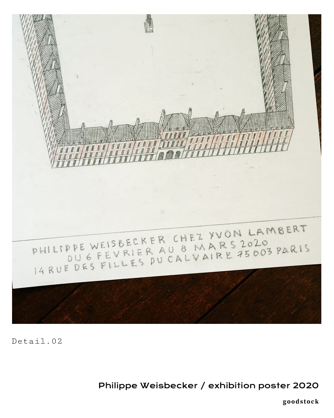 【フレームセット】exhibition poster 2020ポスター【Philippe Weisbecker │フィリップ・ワイズベッカー】(33cm×46cm)