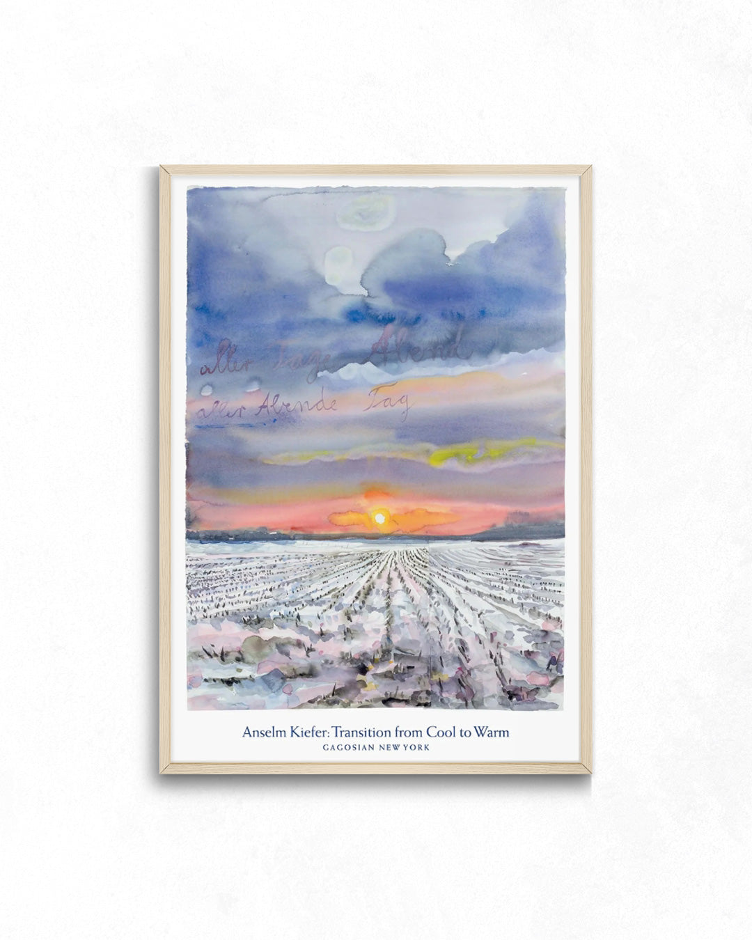 TRANSITION FROM COOL TO WARMポスター【ANSELM KIEFER│アンセルム・キーファー】(68.6cm×99.1cm)