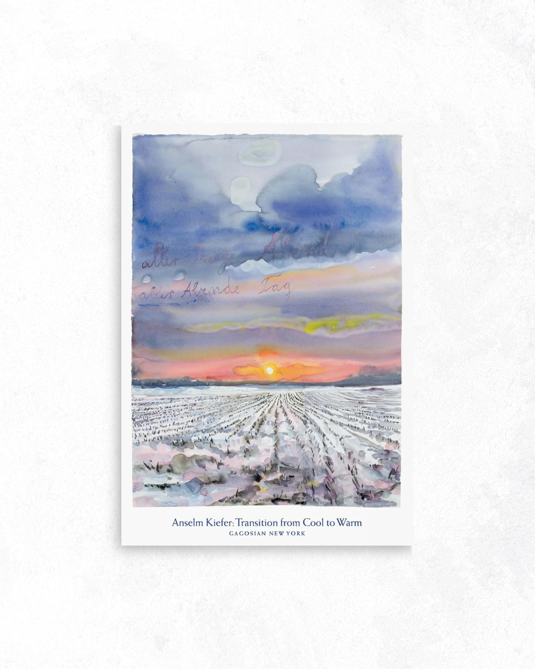 TRANSITION FROM COOL TO WARMポスター【ANSELM KIEFER│アンゼルム・キーファー】(68.6cm×99.1cm)