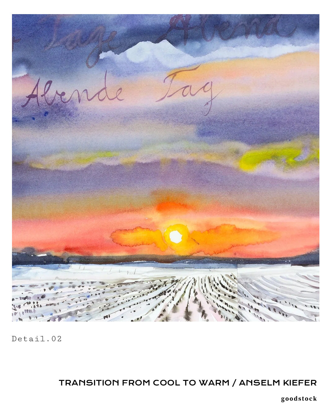TRANSITION FROM COOL TO WARMポスター【ANSELM KIEFER│アンゼルム・キーファー】(68.6cm×99.1cm)