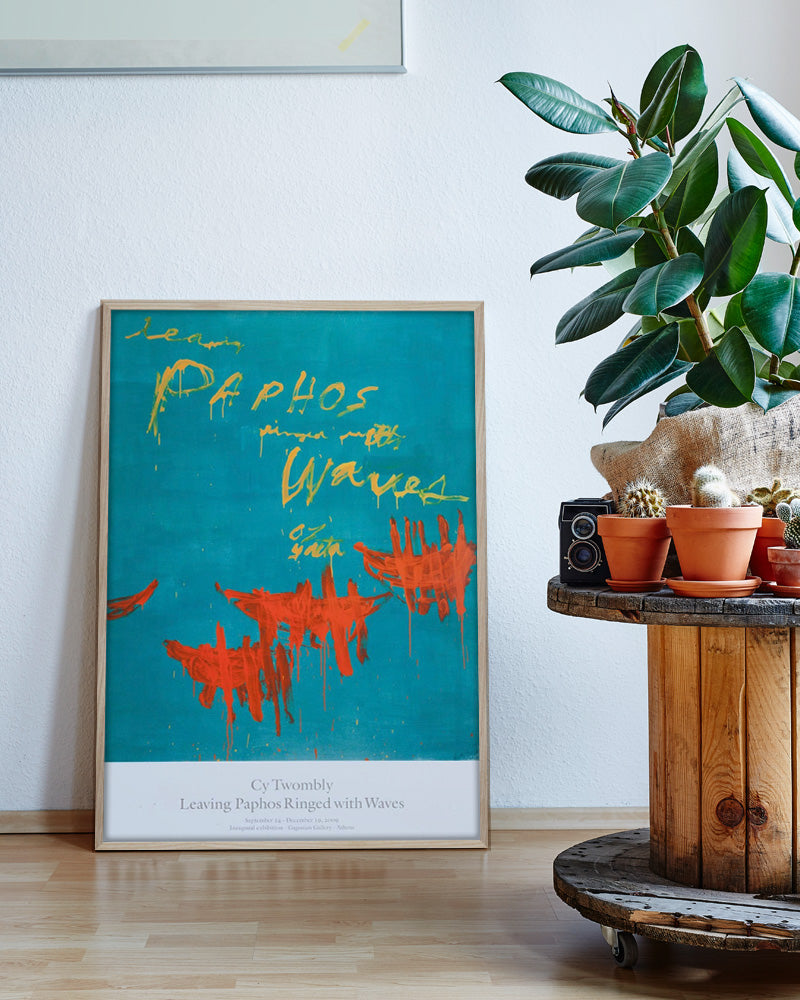 Leaving Paphos Ringed with Waves (I)ポスター【Cy Twombly│サイ・トゥオンブリー】(68.6cm×99.1cm)