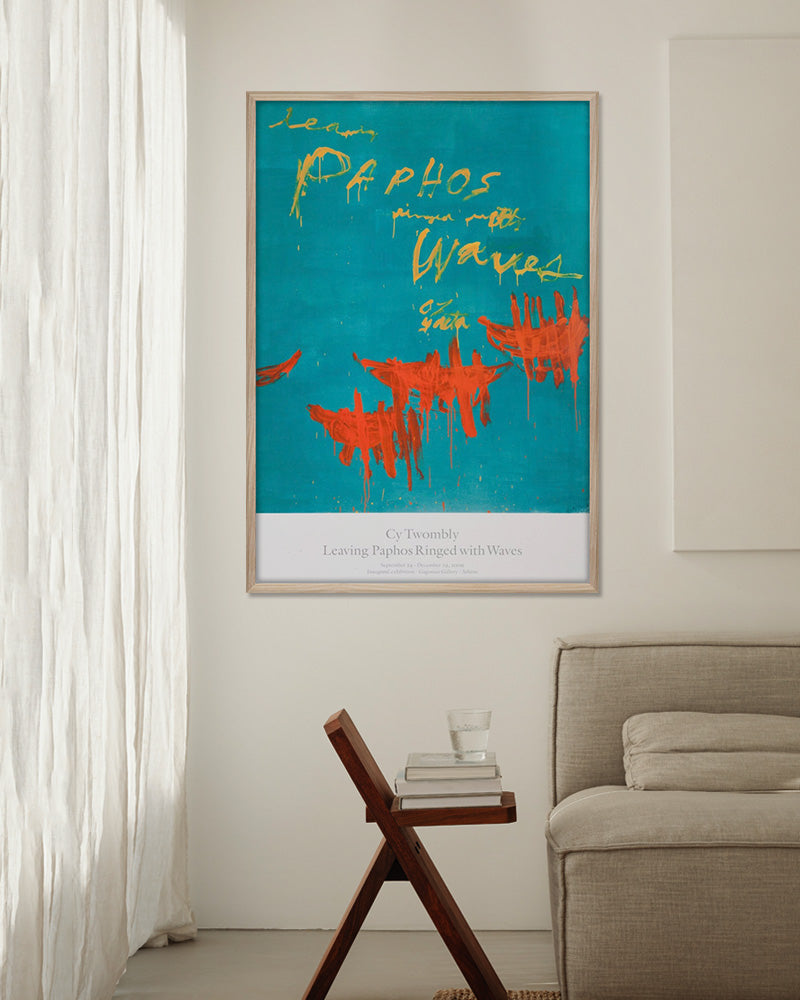 Leaving Paphos Ringed with Waves (I)ポスター【Cy Twombly│サイ・トゥオンブリー】(68.6cm×99.1cm)