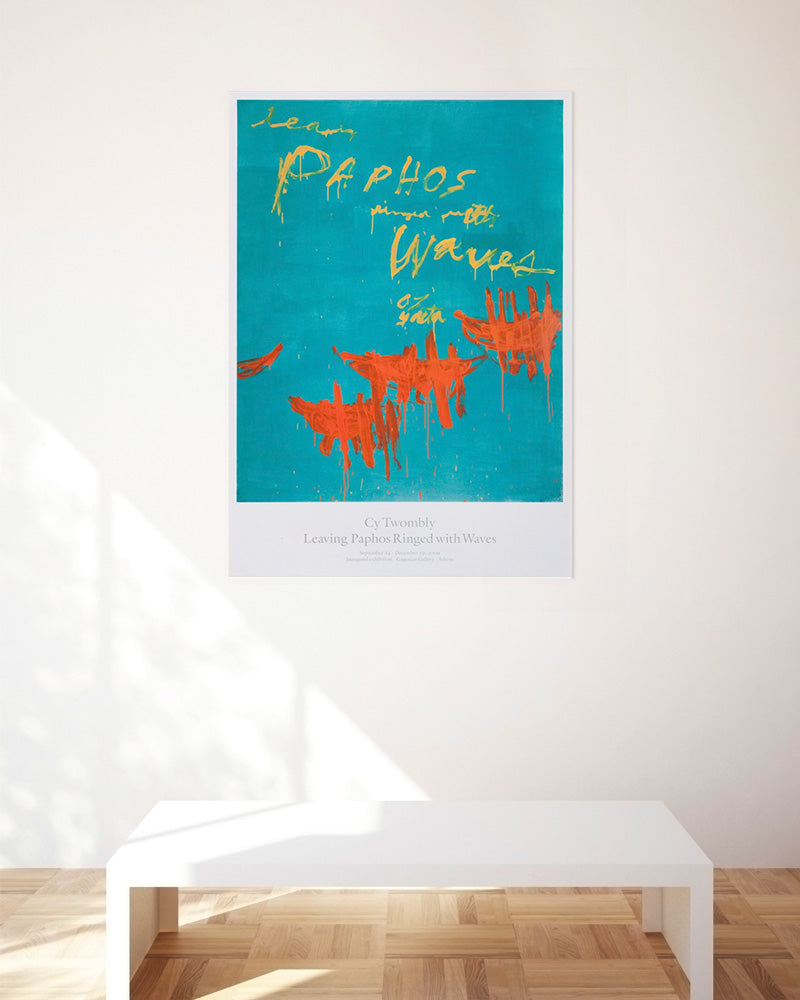 Leaving Paphos Ringed with Waves (I)ポスター【Cy Twombly│サイ・トゥオンブリー】(68.6cm×99.1cm)