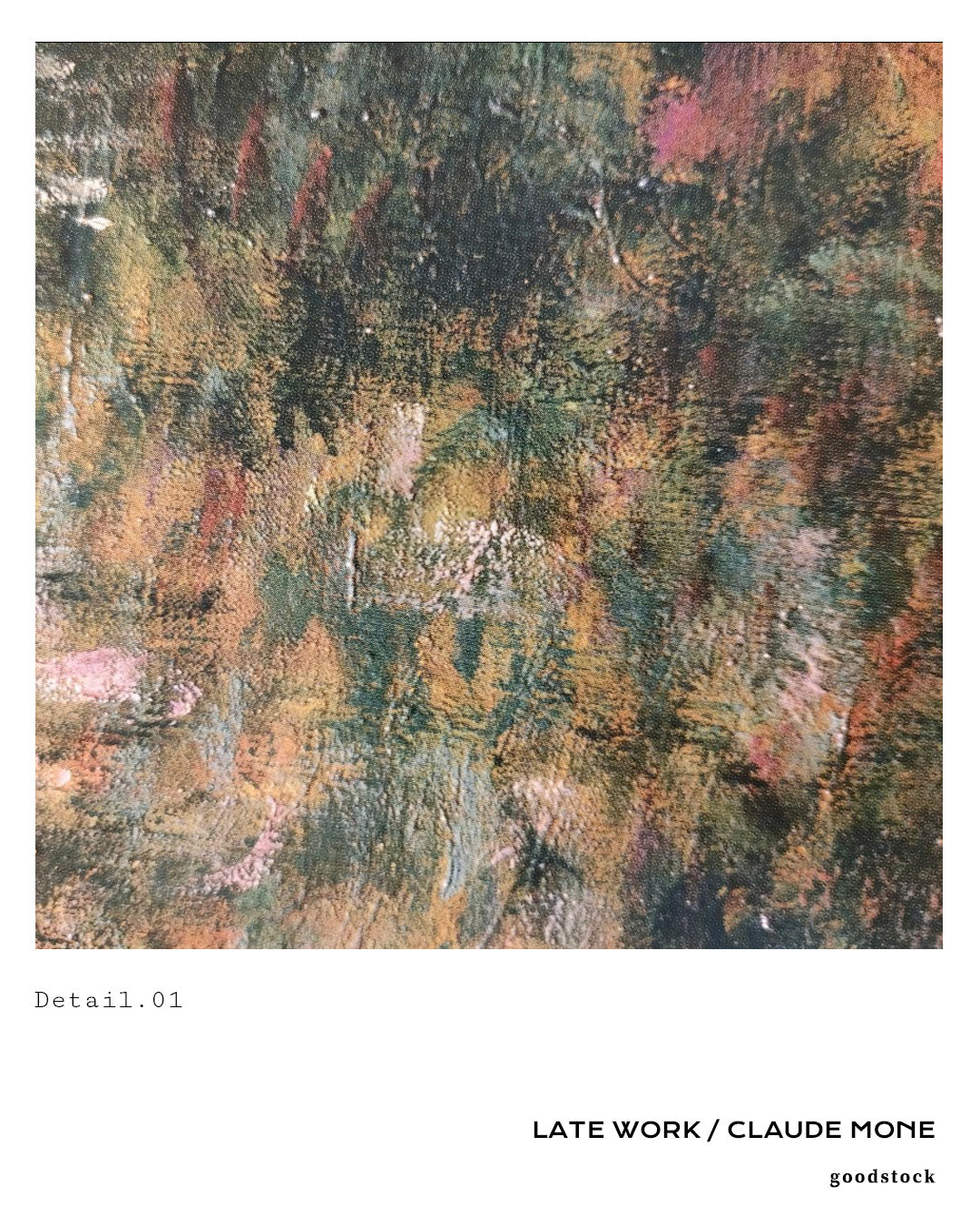 Late Work #01ポスター【CLAUDE MONE│クロード・モネ】(68.6cm×99.1cm)