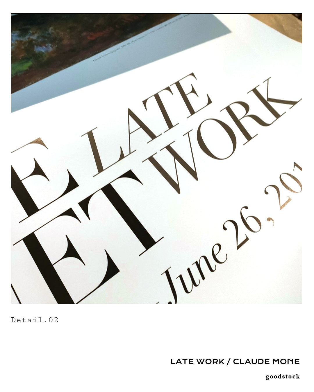 Late Work #01ポスター【CLAUDE MONE│クロード・モネ】(68.6cm×99.1cm)
