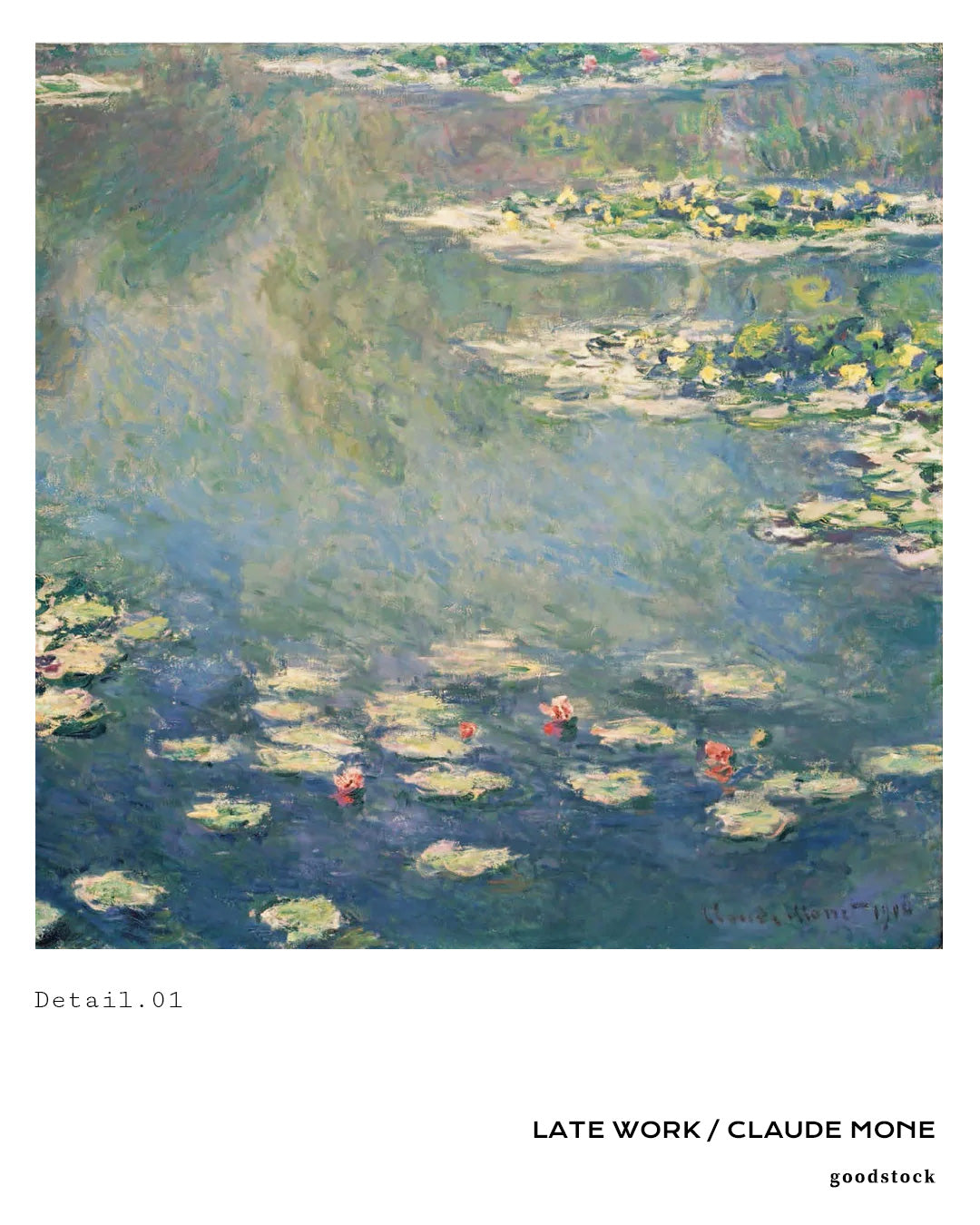 Late Work #02ポスター【CLAUDE MONE│クロード・モネ】(68.6cm×99.1cm)