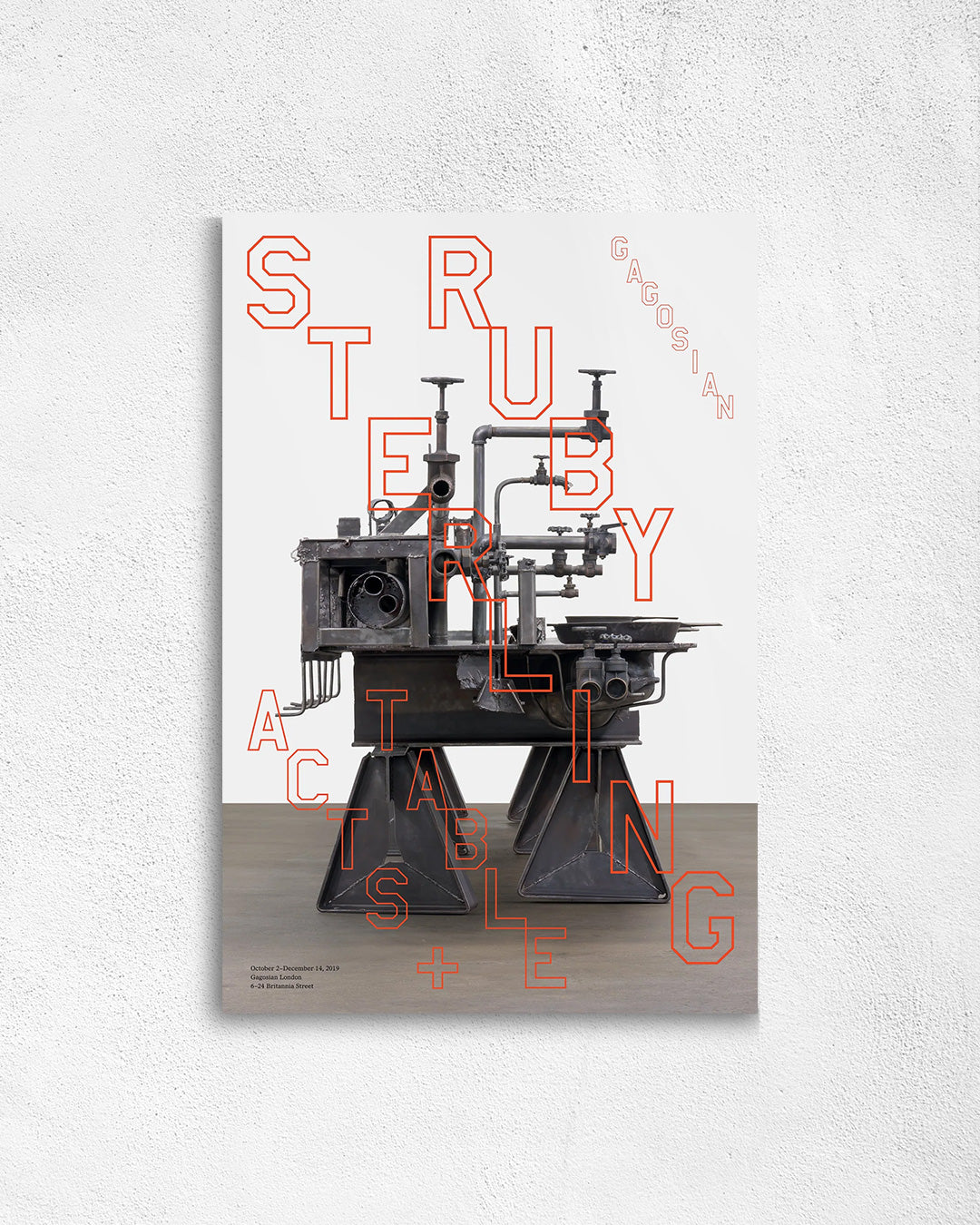 TABLES (2019)ポスター【Sterling Ruby│スターリング・ルービー】(61cm×91.4cm)