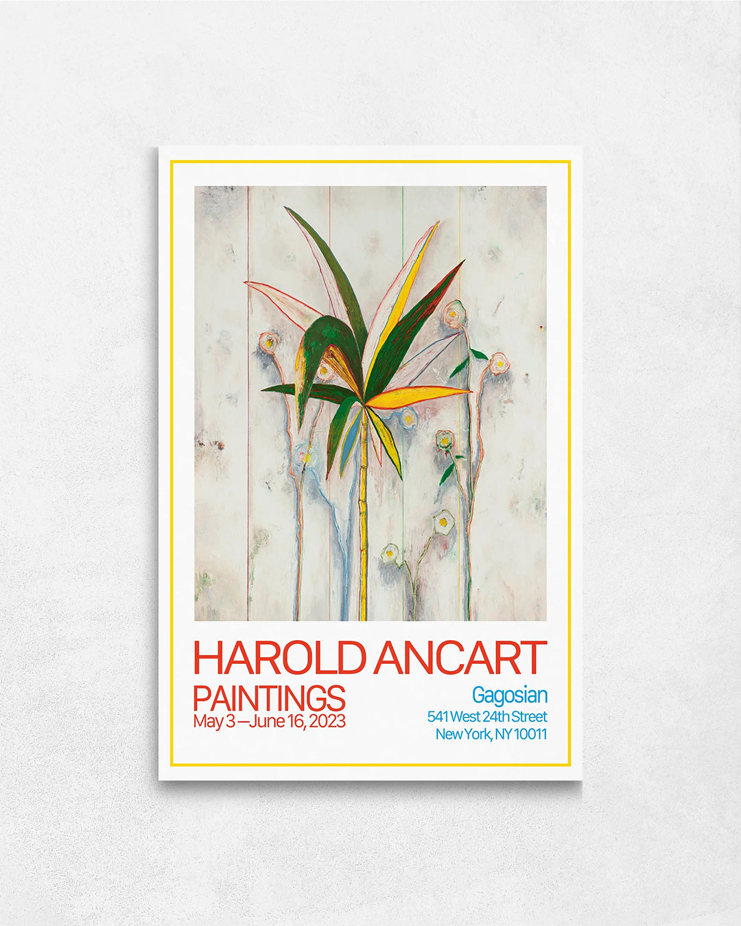 Paintings(2023)ポスター【 Harold Ancart│ハロルド・アンカート】(60.9cm×91.4cm)