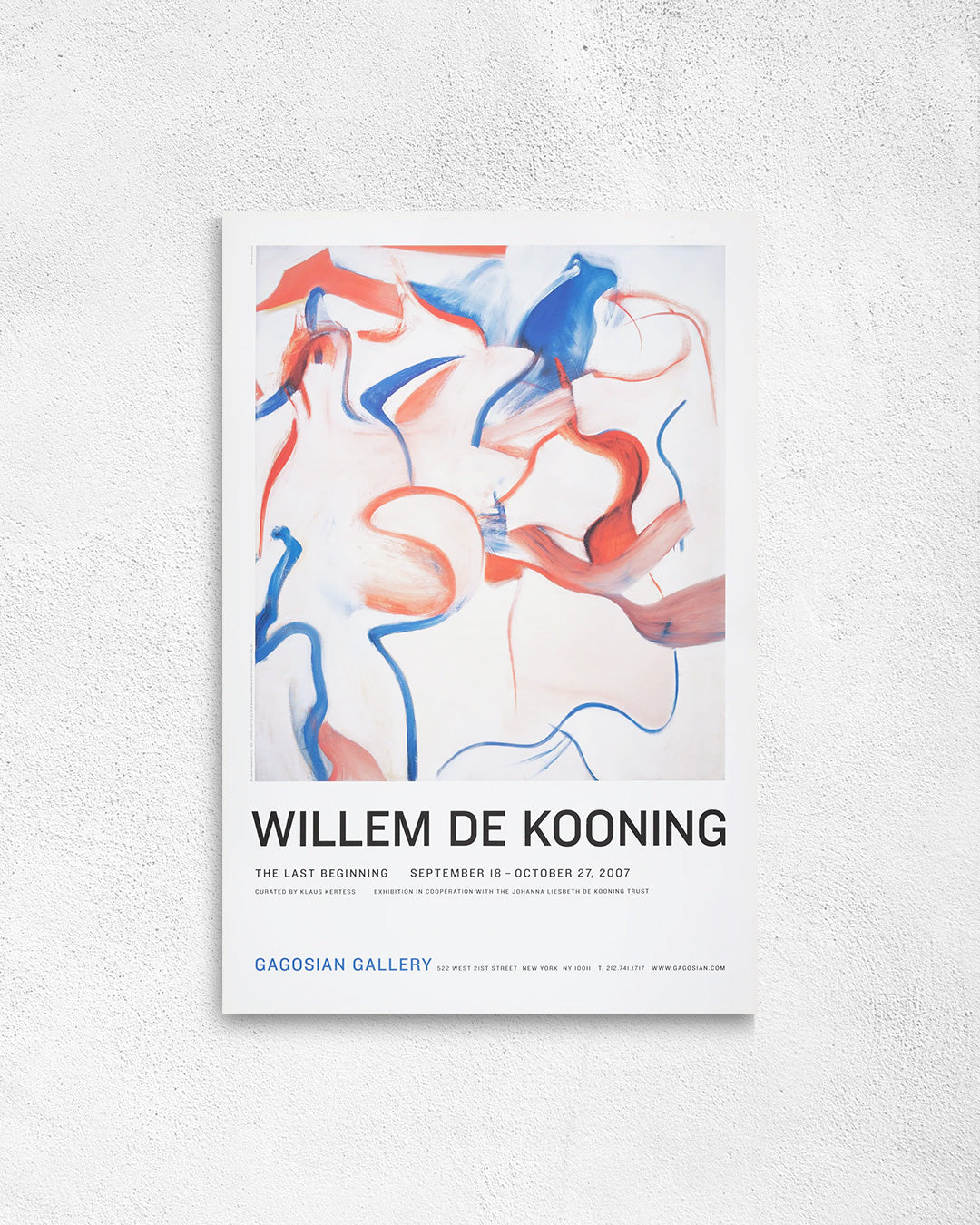 The Last Beginning(2007)ポスター【JWillem de Kooning│ウィレム・デ・クーニング】(61cm×91.4cm)