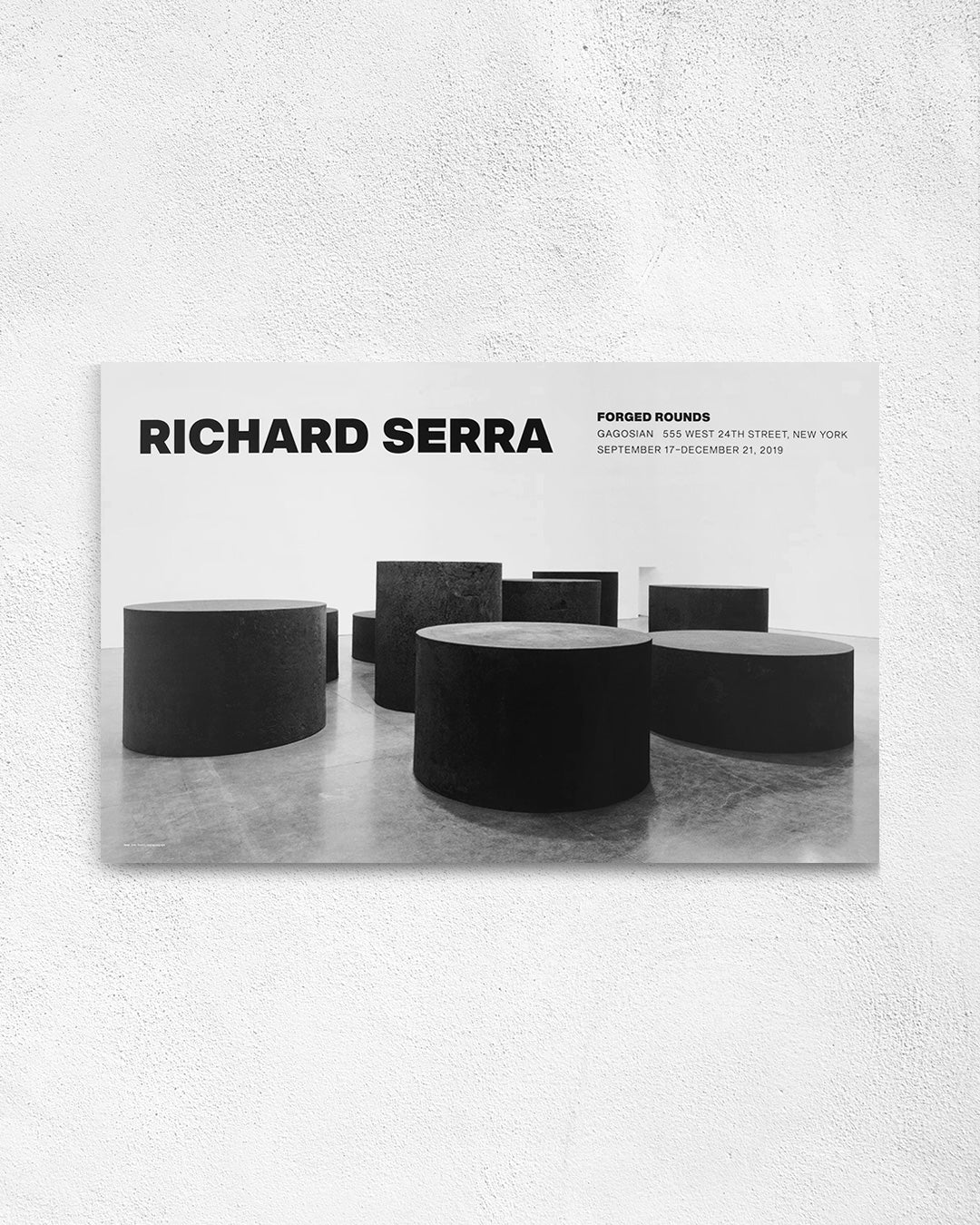 Nine, 2019ポスター【Richard Serra│リチャード・セラ】(99cm×63.5cm)