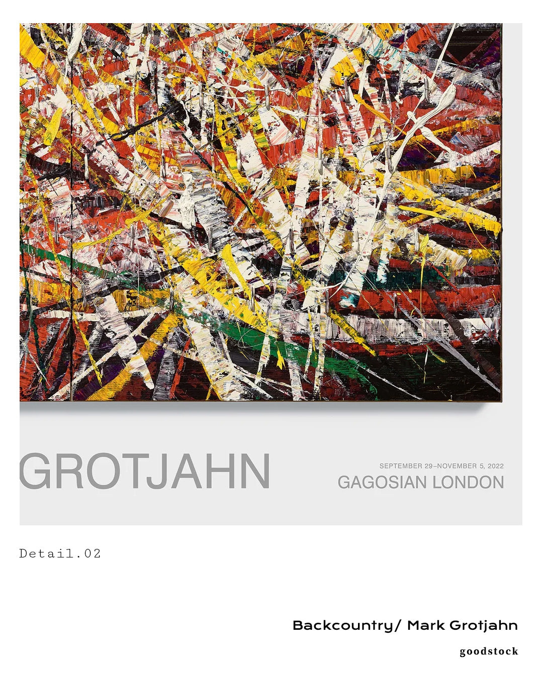 Backcountry(2021)ポスター【Mark Grotjahn│マーク・グロッチャン】(45.4cm×60.3cm)