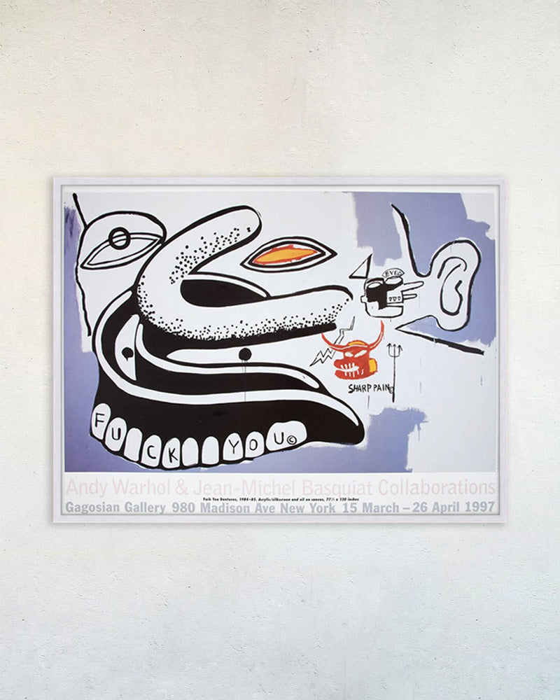 Fuck You Denturesポスター【Andy Warhol│アンディ・ウォーホル】【Jean-Michel Basquiat│ジャン=ミシェル・バスキア】(60.3cm×45.4cm)