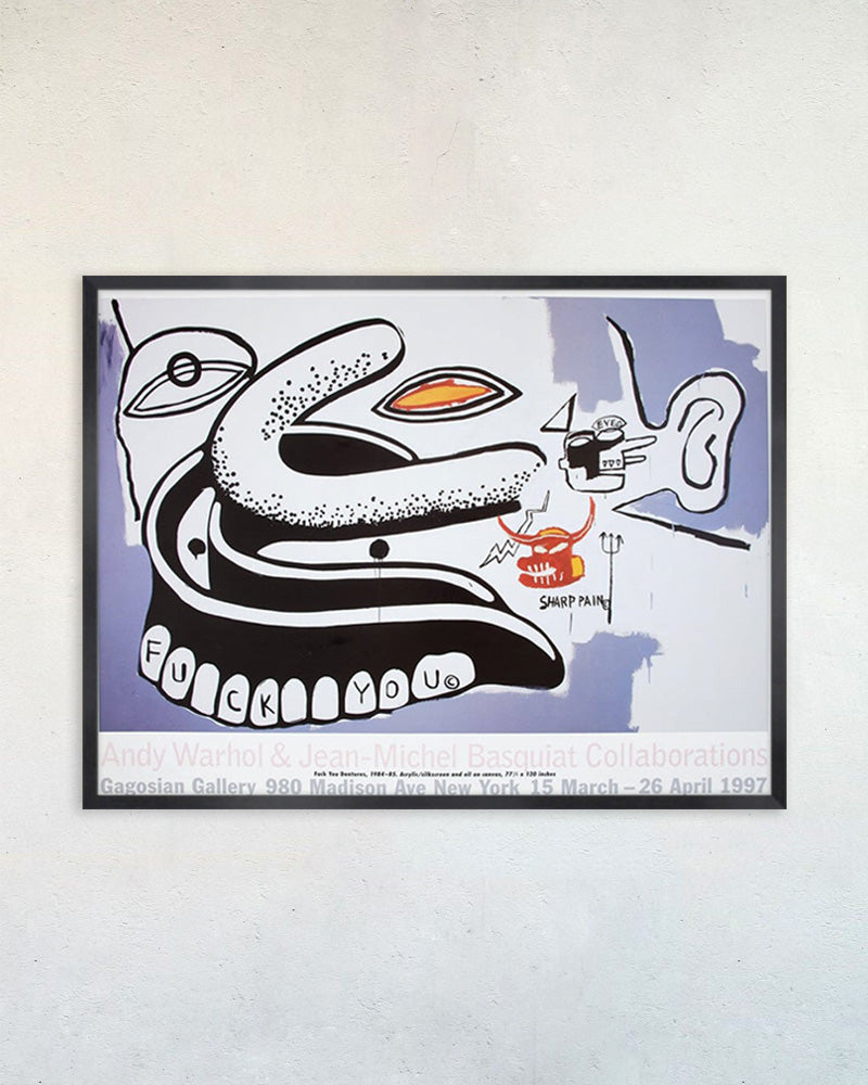 Fuck You Denturesポスター【Andy Warhol│アンディ・ウォーホル】【Jean-Michel Basquiat│ジャン=ミシェル・バスキア】(60.3cm×45.4cm)