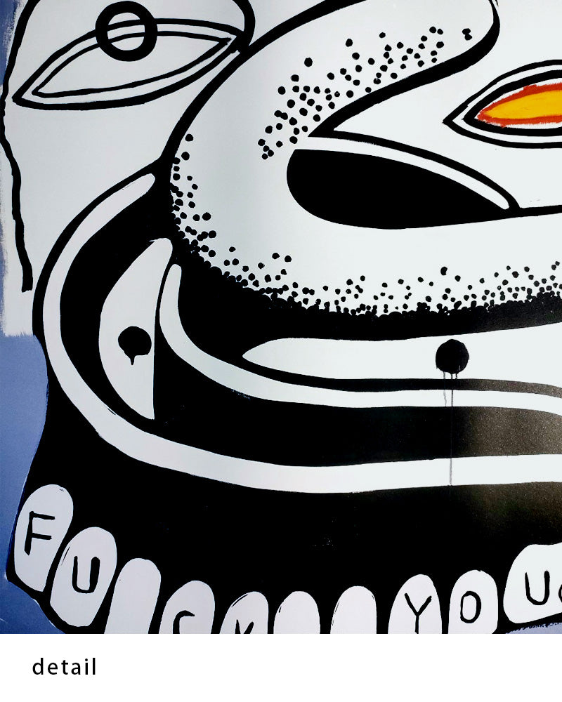Fuck You Denturesポスター【Andy Warhol│アンディ・ウォーホル】【Jean-Michel Basquiat│ジャン=ミシェル・バスキア】(60.3cm×45.4cm)