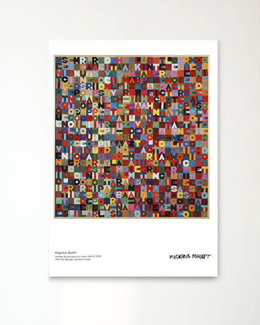 Alighiero Boetti│アリギエロ・ボッティ2014 ExhibitionPosterポスター(50cm×70cm)