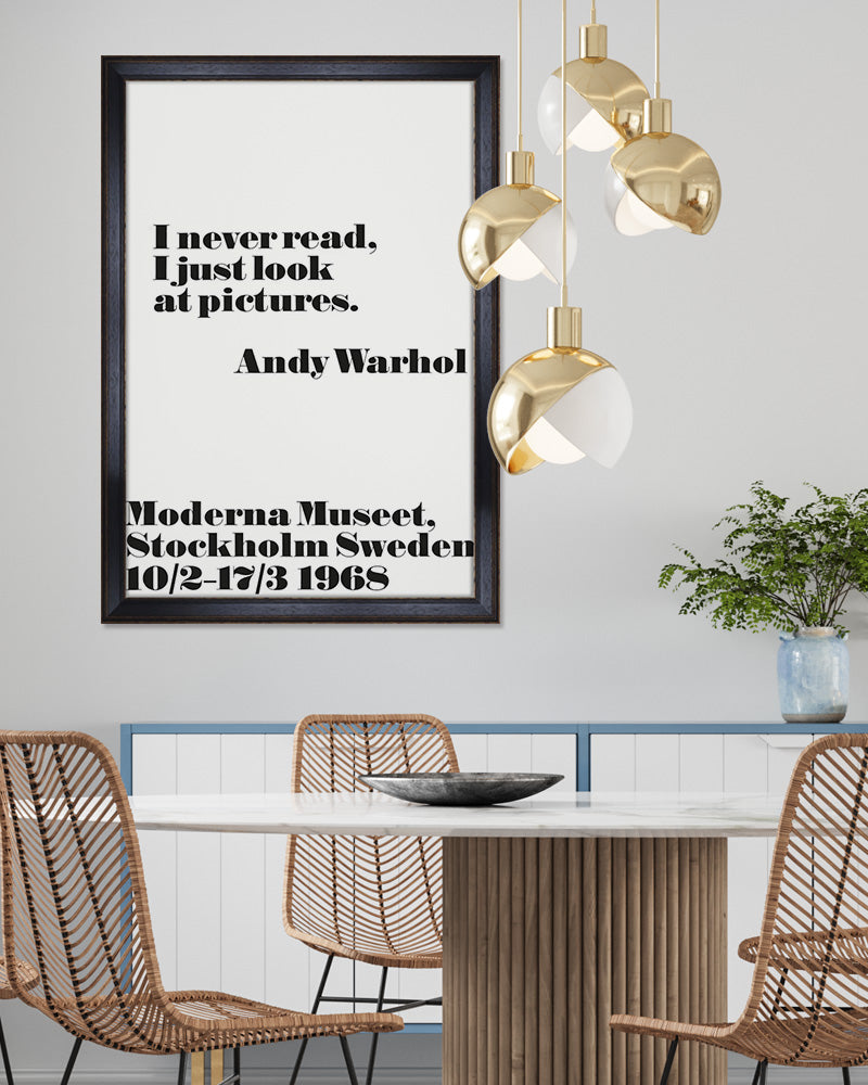 I never read... ポスター【Andy Warhol│アンディ・ウォーホル】【John melin│ジョン・メリン】1968 ExhibitionPoster(70cm×100cm)