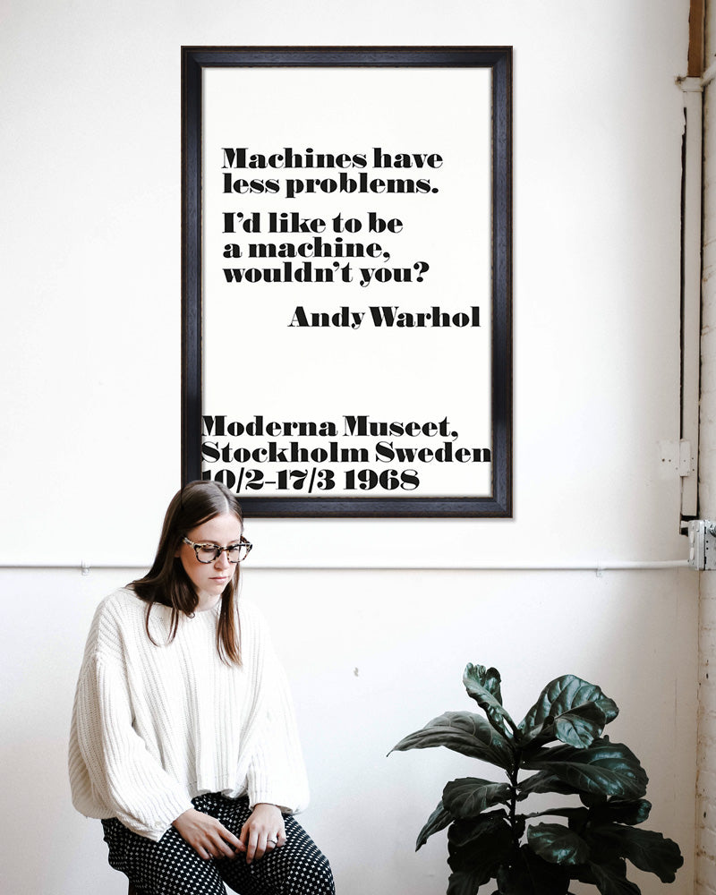 Machines have... ポスター【Andy Warhol│アンディ・ウォーホル】【John melin│ジョン・メリン】1968 ExhibitionPoster(70cm×100cm)