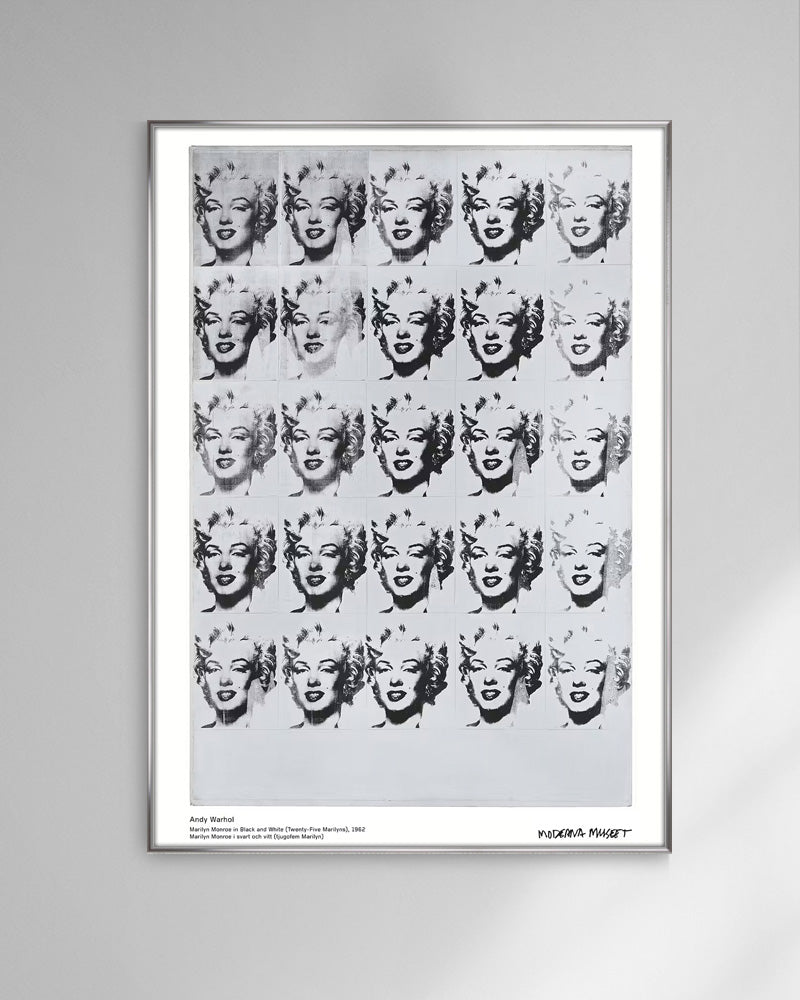 Marilyn Monroe in Black and White ポスター【Andy Warhol│アンディ・ウォーホル】by Moderna Museet(50cm×70cm)
