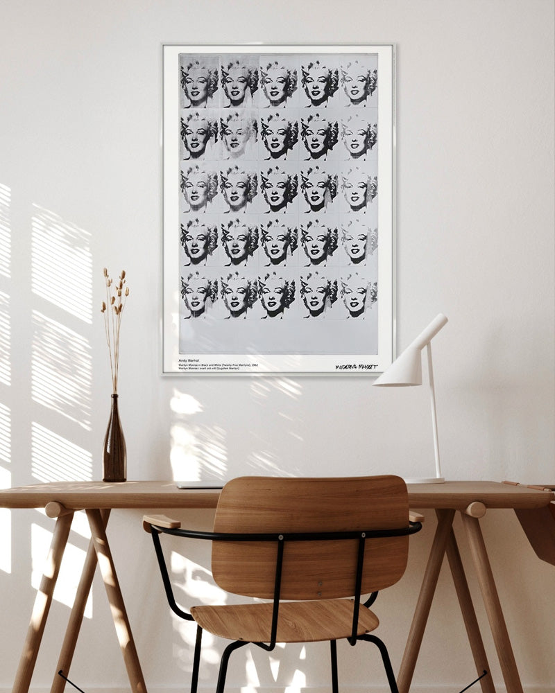 Marilyn Monroe in Black and White ポスター【Andy Warhol│アンディ・ウォーホル】by Moderna Museet(50cm×70cm)