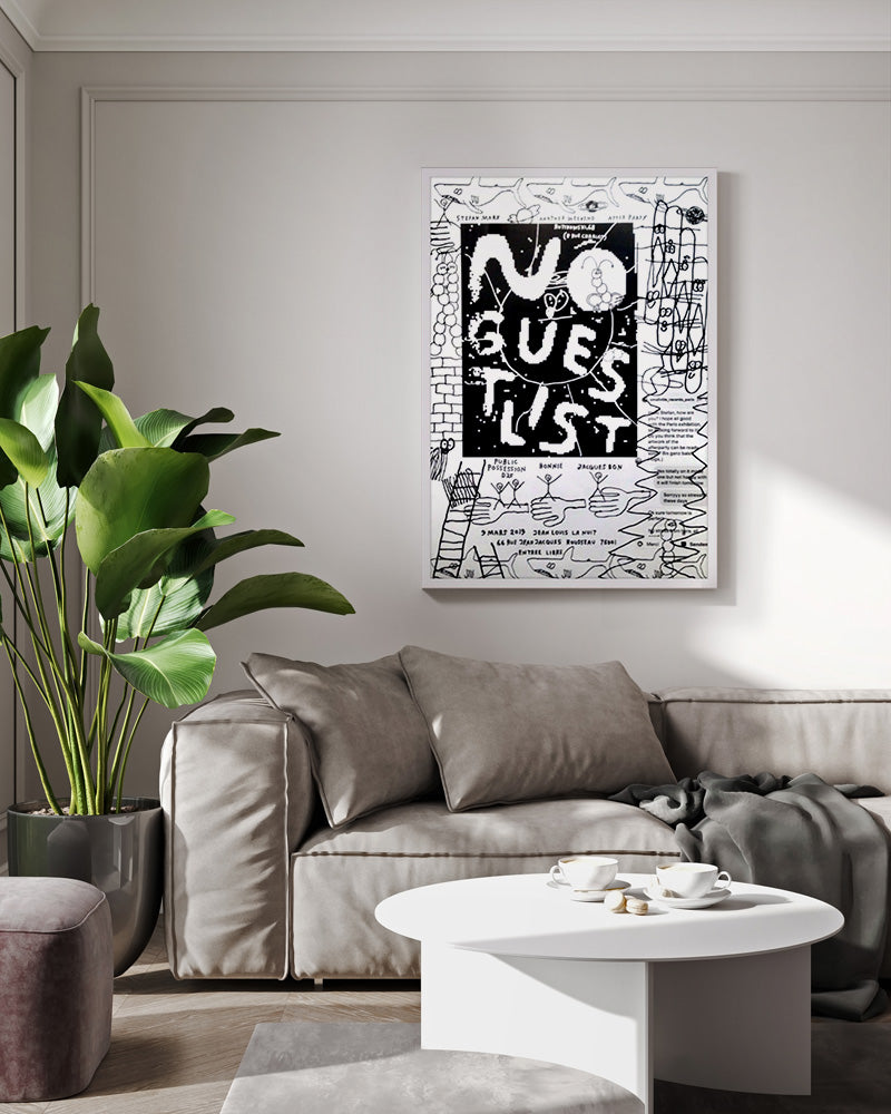 NO GUEST LIST ポスター【Stefan Marx│ステファン・マルクス】(59cm×84cm)