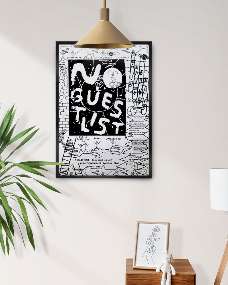 NO GUEST LIST ポスター【Stefan Marx│ステファン・マルクス】(59cm×84cm)