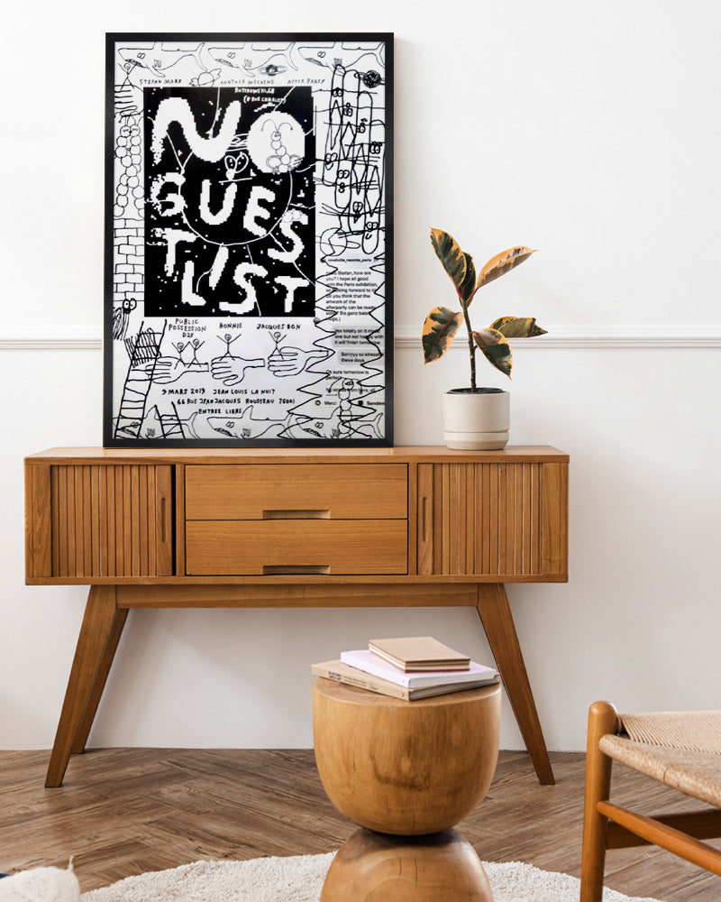 NO GUEST LIST ポスター【Stefan Marx│ステファン・マルクス】(59cm×84cm)
