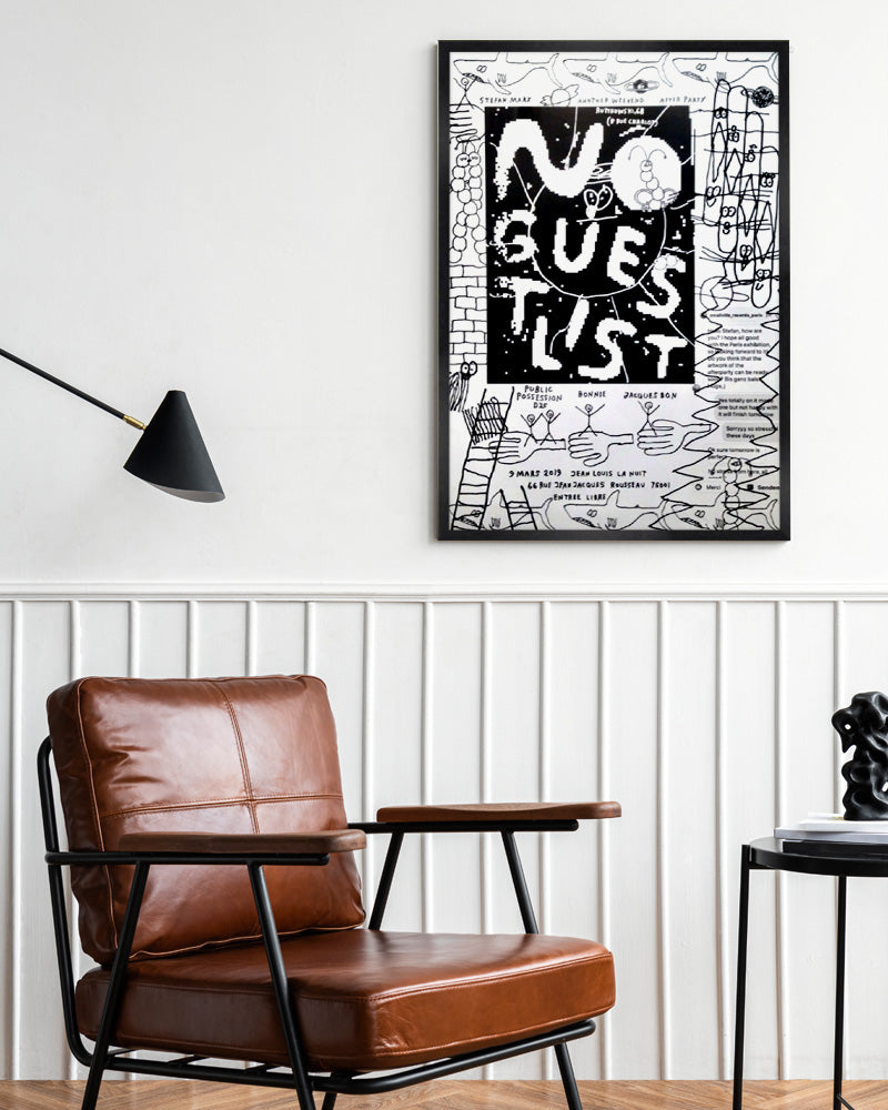NO GUEST LIST ポスター【Stefan Marx│ステファン・マルクス】(59cm×84cm)