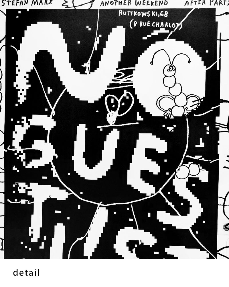 NO GUEST LIST ポスター【Stefan Marx│ステファン・マルクス】(59cm×84cm)
